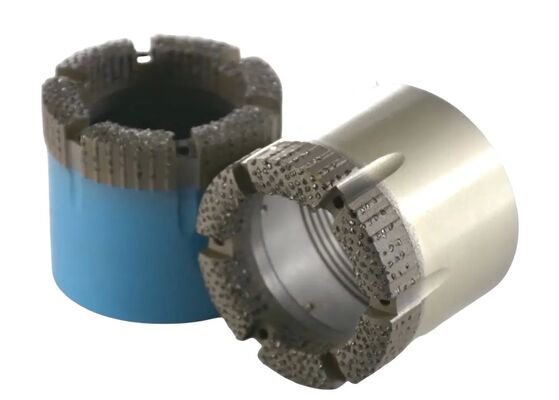 Récupération d'échantillons de noyau de surface de haute qualité, ensemble de noyau diamanté pour les conditions de forage humides et secs